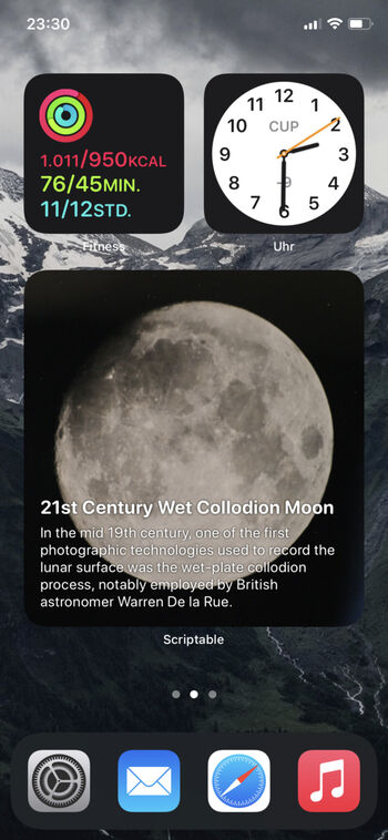 Daily NASA picture Widget